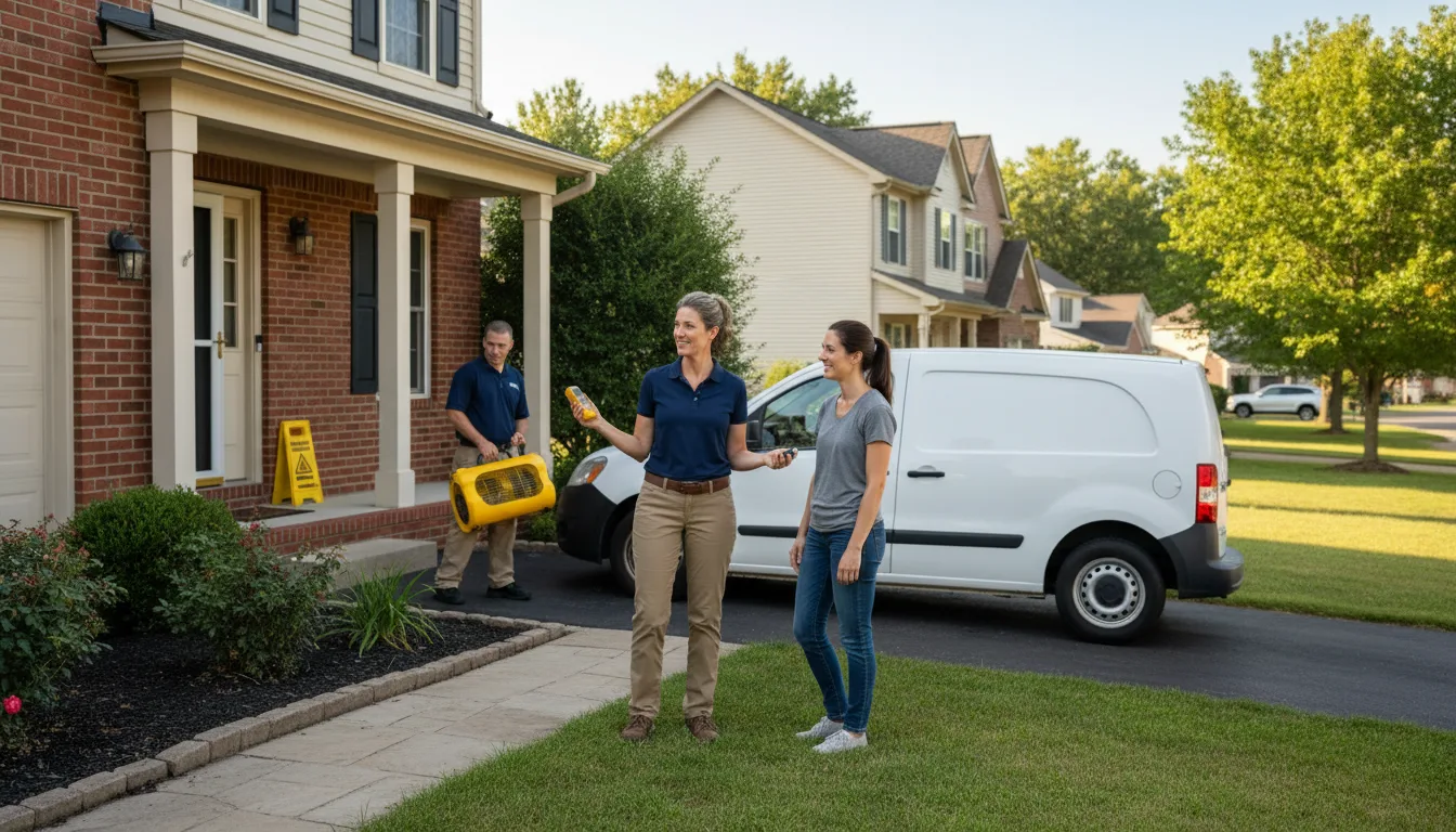 Residential water damage restoration in Lebanon, IL